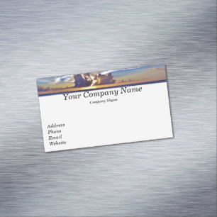 Sunset Retirement Business Card Magnetische Visitenkarte