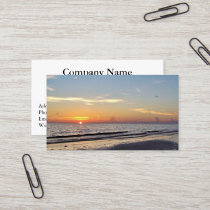 Sunset Retirement Business Cards #14 Visitenkarte