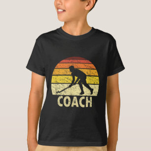Sunset Retro Feldhockey-Trainer Vintage Hockey  T-Shirt