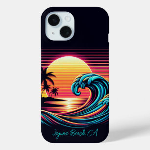 Sunset Retro Surf Wave Case-Mate iPhone Hülle