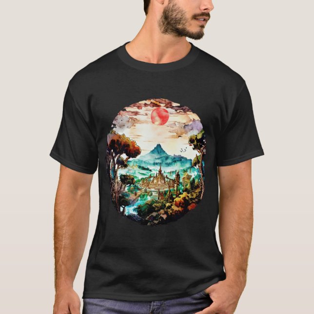 Sunset retro T-Shirt (Vorderseite)