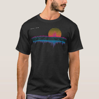 Sunset Retrowave City Soundwave T-Shirt