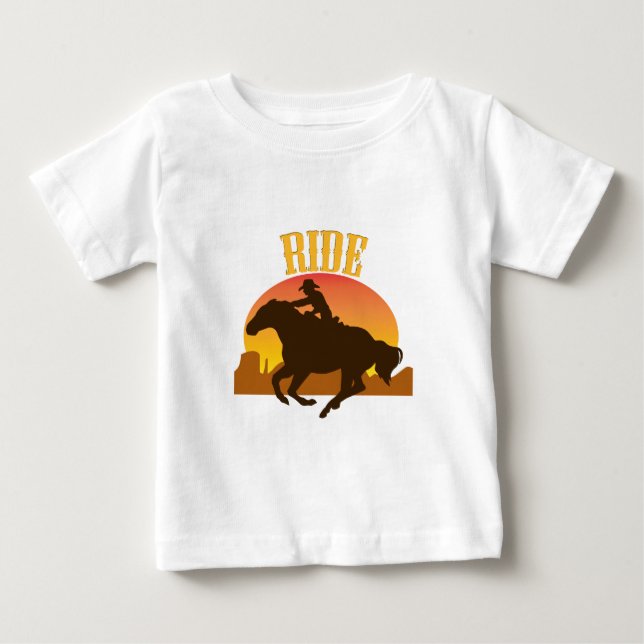 Sunset Ride Baby T-shirt (Vorderseite)