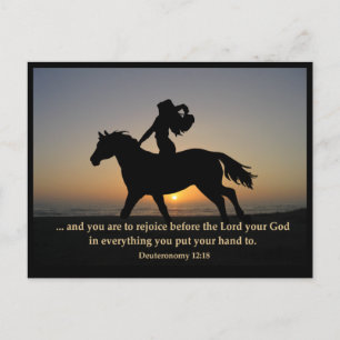 Sunset Ride POSTCARD Postkarte