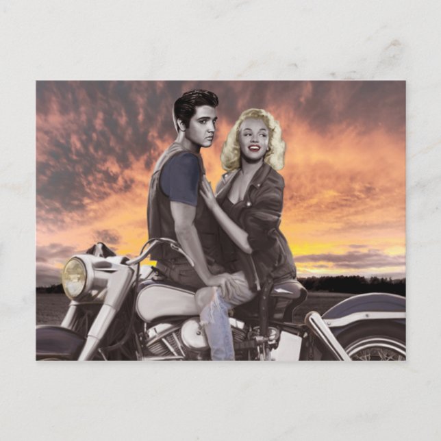 Sunset Ride Postkarte (Vorderseite)