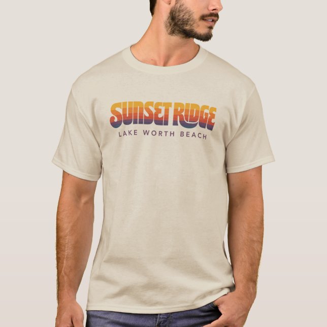 Sunset Ridge Retro-Shirt T-Shirt (Vorderseite)
