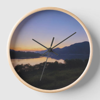 Sunset Riverside Wall Clock Uhr