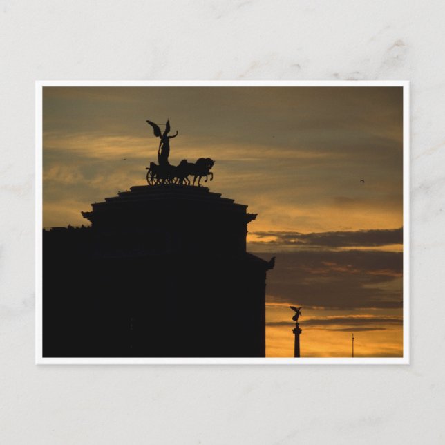Sunset Rome Postkarte (Vorderseite)