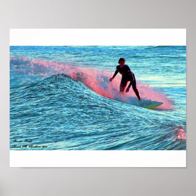 "Sunset Rush"-Druck Poster (Vorne)