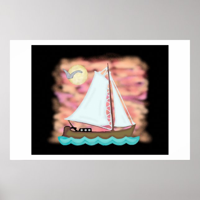 Sunset Sail Away Poster (Vorne)
