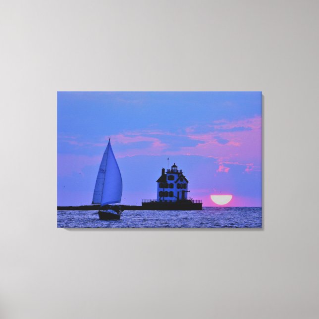 Sunset Sail Canvas Print Leinwanddruck (Vorderseite)