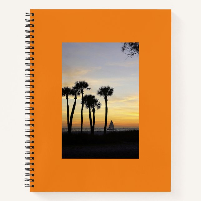 Sunset Sail Notizbuch (Vorderseite)