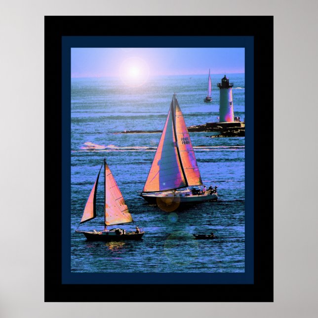 Sunset Sail Poster (Vorne)