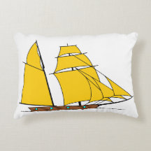 Sunset Sailboat Pillow
