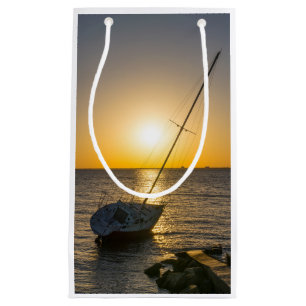 Sunset Sailboat Shipwreck Gulf Breeze FL Geschenkt Kleine Geschenktüte