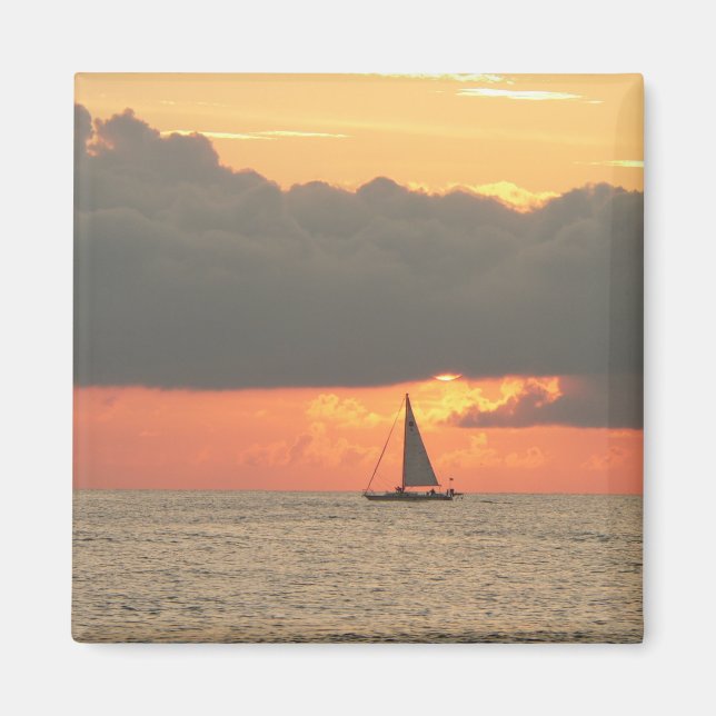 Sunset Sails Magnet (Vorne)