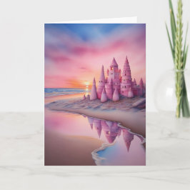 Sunset Sandcastle Dreams Karte