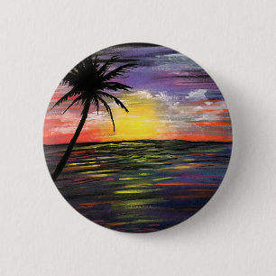 Sunset Sea Button