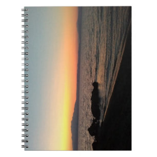 Sunset Sea Foto Notebook Notizblock