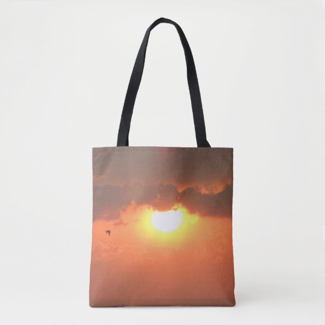 Sunset & Seagull Tote Bag (Vorderseite)