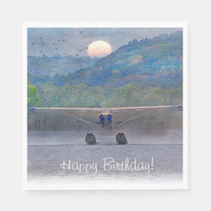 Sunset Seaplane Serviette