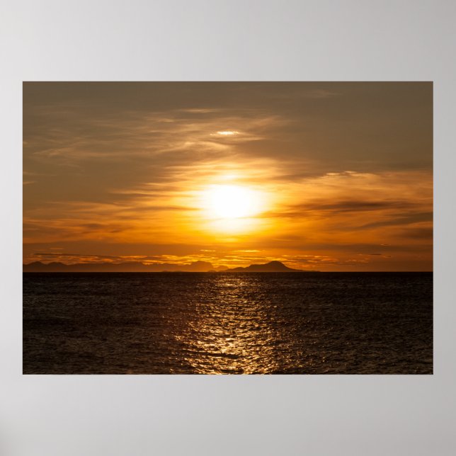 Sunset Seascape Foto Poster (Vorne)