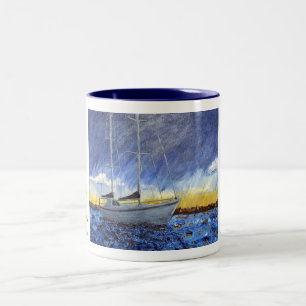 Sunset See-Kaffee-Tasse Zweifarbige Tasse