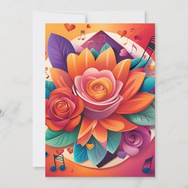 Sunset Serenade Hochzeit Einladung (Vorderseite)