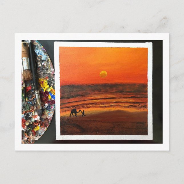 Sunset Serenity Postcard 🌅 📮 Postkarte (Vorderseite)