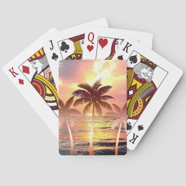 Sunset Serenity Spielkarten (Rückseite)