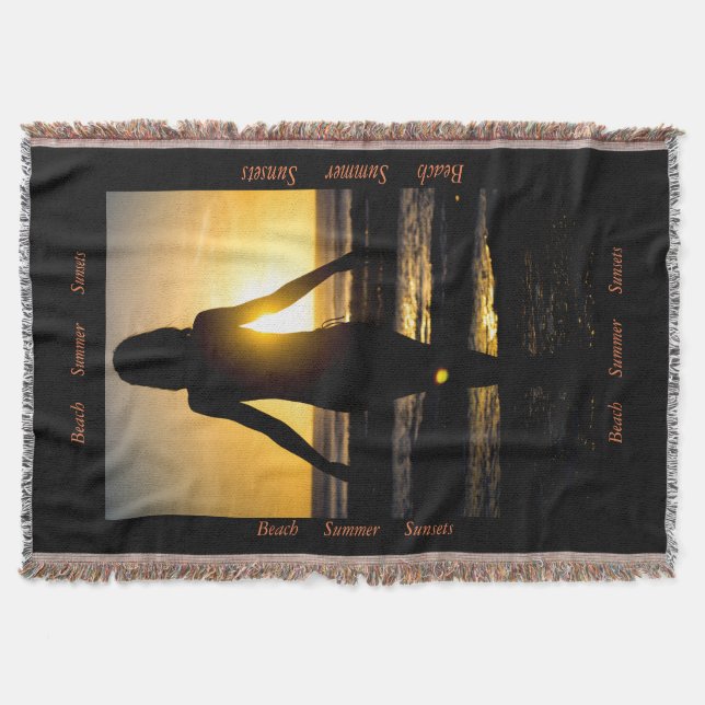 Sunset Shadow - Throw Blanket - HAMbyWhiteGlove Decke (Vorderseite)