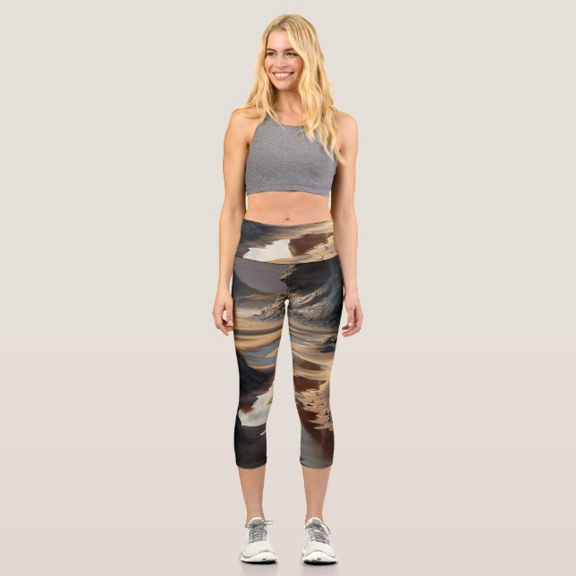 Sunset Shore Capri Leggings (Vorderseite)