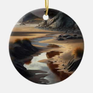 Sunset Shore Keramik Ornament