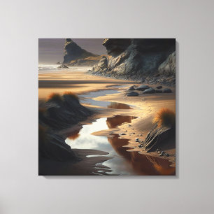 Sunset Shore Leinwanddruck