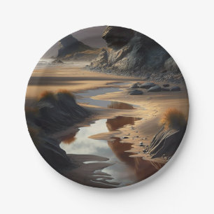 Sunset Shore Pappteller