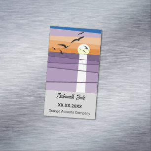 Sunset Sidewalk Sale Magnet ・ Sommerliche Werbeakt