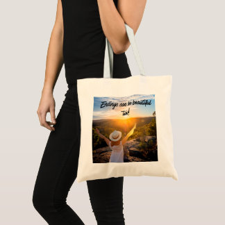 Sunset simple tote for college tragetasche