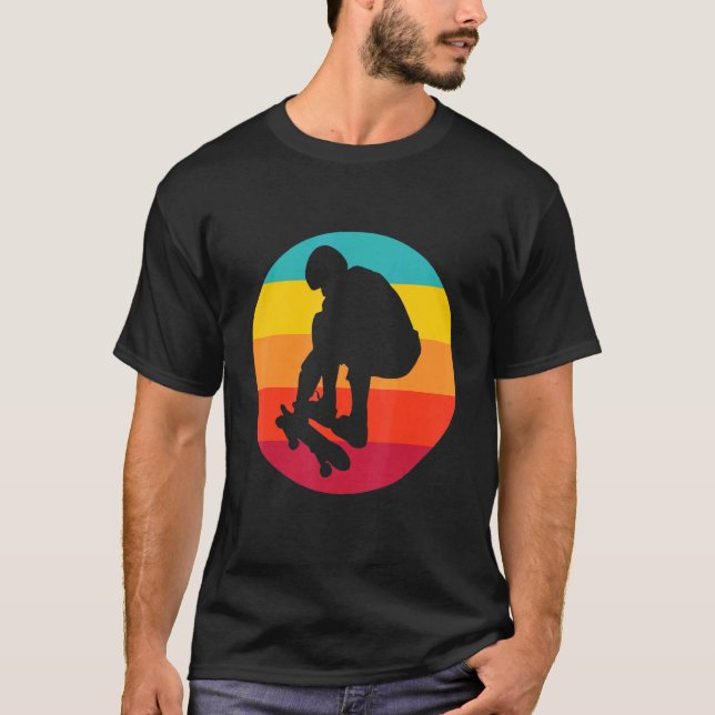 Sunset Skateboarder T-Shirt (Vorderseite)