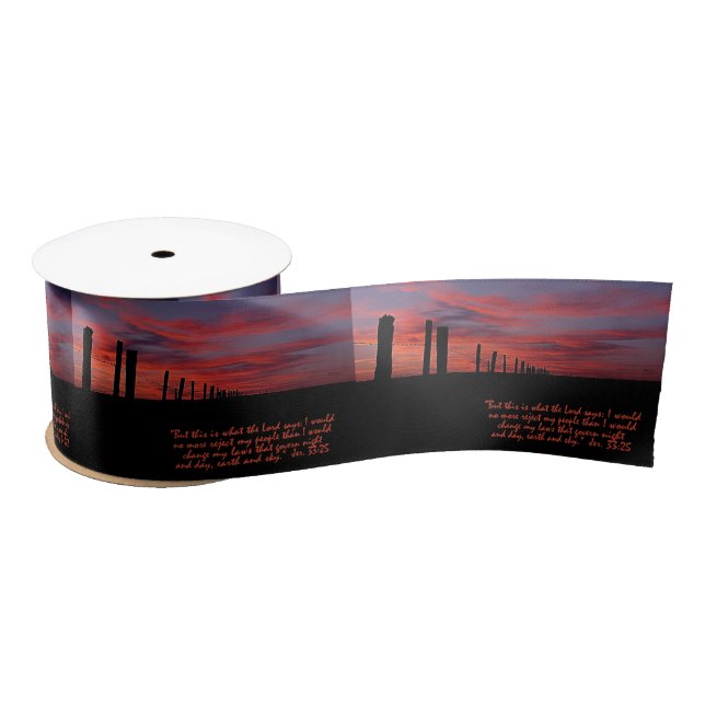 Sunset Sky Inspiration Versprechen Satinband (Spule)
