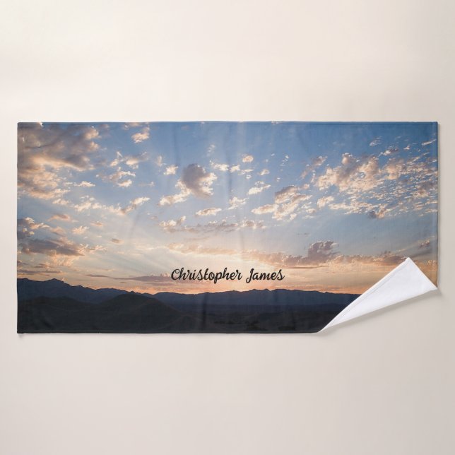 Sunset Sky Personalisiert Badehandtuch (Badehandtuch)