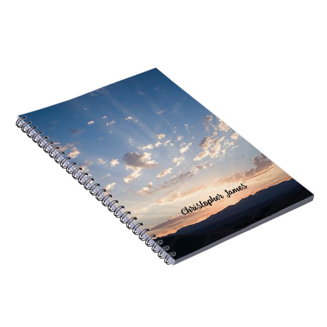 Sunset Sky Personalisiert Notizblock (Rechte Seite)