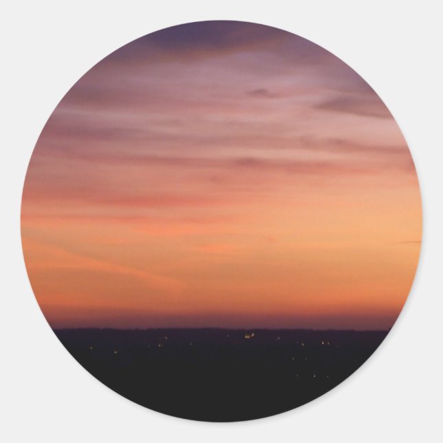 Sunset Sky Stickers (Vorderseite)
