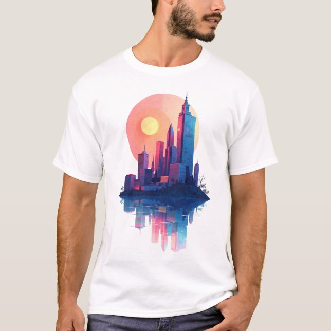 Sunset Skyline T-Shirt (Vorderseite)