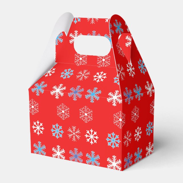 Sunset Snowflake Favor Box Geschenkschachtel (Vorderseite)