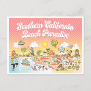 Sunset SoCal Postkarte