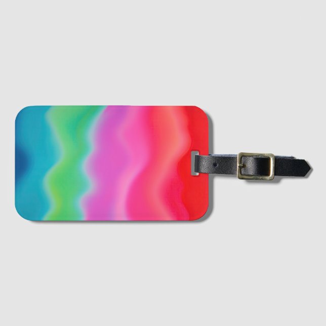 "Sunset Sorbet" Abstrakte Kunst Gepäckanhänger (Vorderseite (Horizontal))