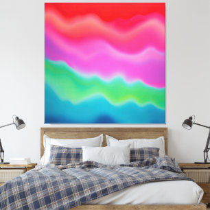 "Sunset Sorbet" Abstrakte Kunst Leinwanddruck