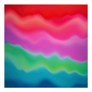 "Sunset Sorbet" Abstrakte Kunst Poster