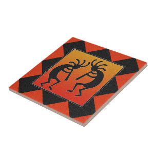 Sunset Southwest Kokopelli Ceramic Tile Fliese