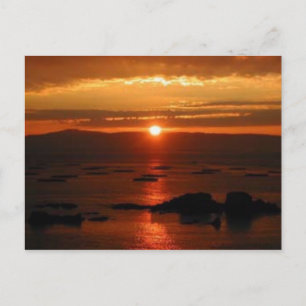 Sunset Spanien Postkarte